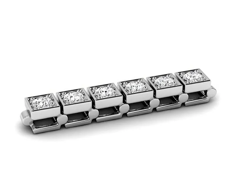 1.50-4.00 CT Round Cut Lab Grown Diamonds - Tennis Bracelet