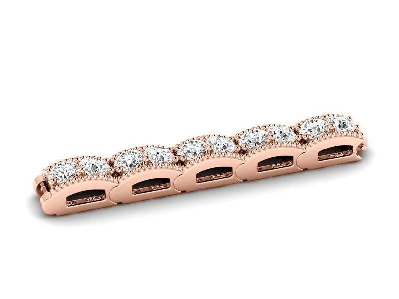 2.00-4.50 CT Round Cut Lab Grown Diamonds - Diamond Bracelet