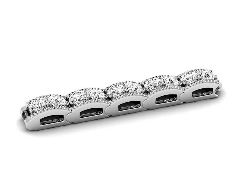 2.00-4.50 CT Round Cut Lab Grown Diamonds - Diamond Bracelet