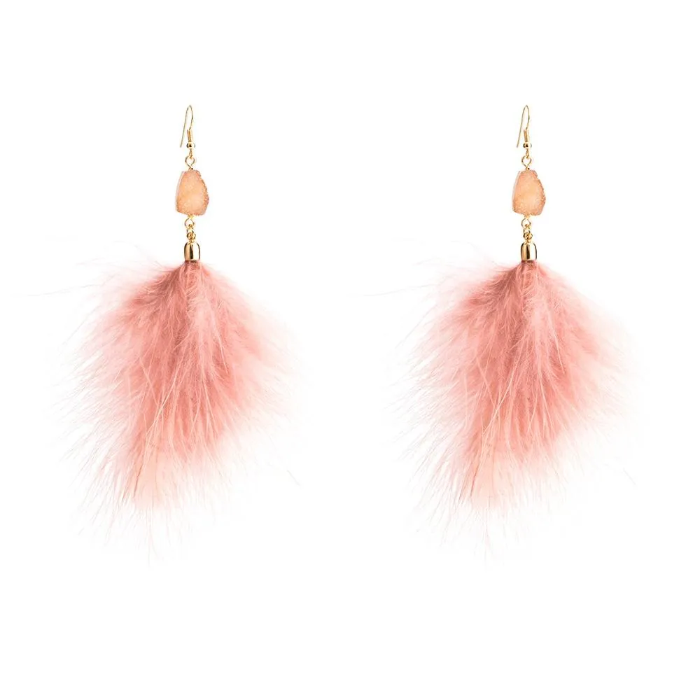 4 options Bohemian Feather Earrings