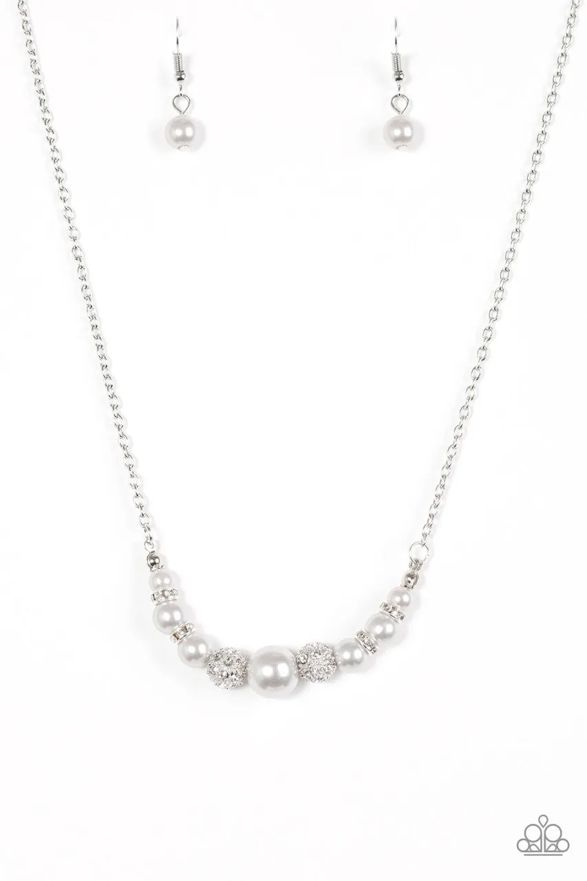 Absolutely Brilliant Silver Paparazzi Necklace