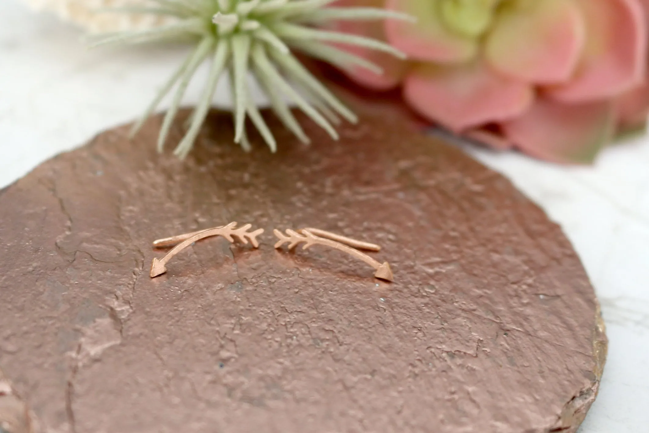 Aim High // Arrow Climber, Silver, Vermeil or Rose Gold, Arrow Earrings // BH-E012