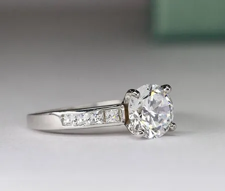 Ayana - GIA Natural Round Diamond Engagement Ring