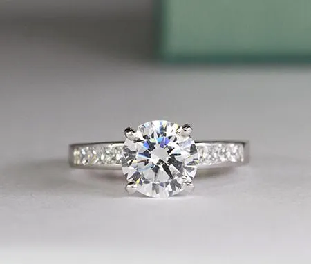 Ayana - GIA Natural Round Diamond Engagement Ring