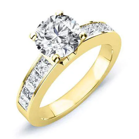 Ayana - GIA Natural Round Diamond Engagement Ring