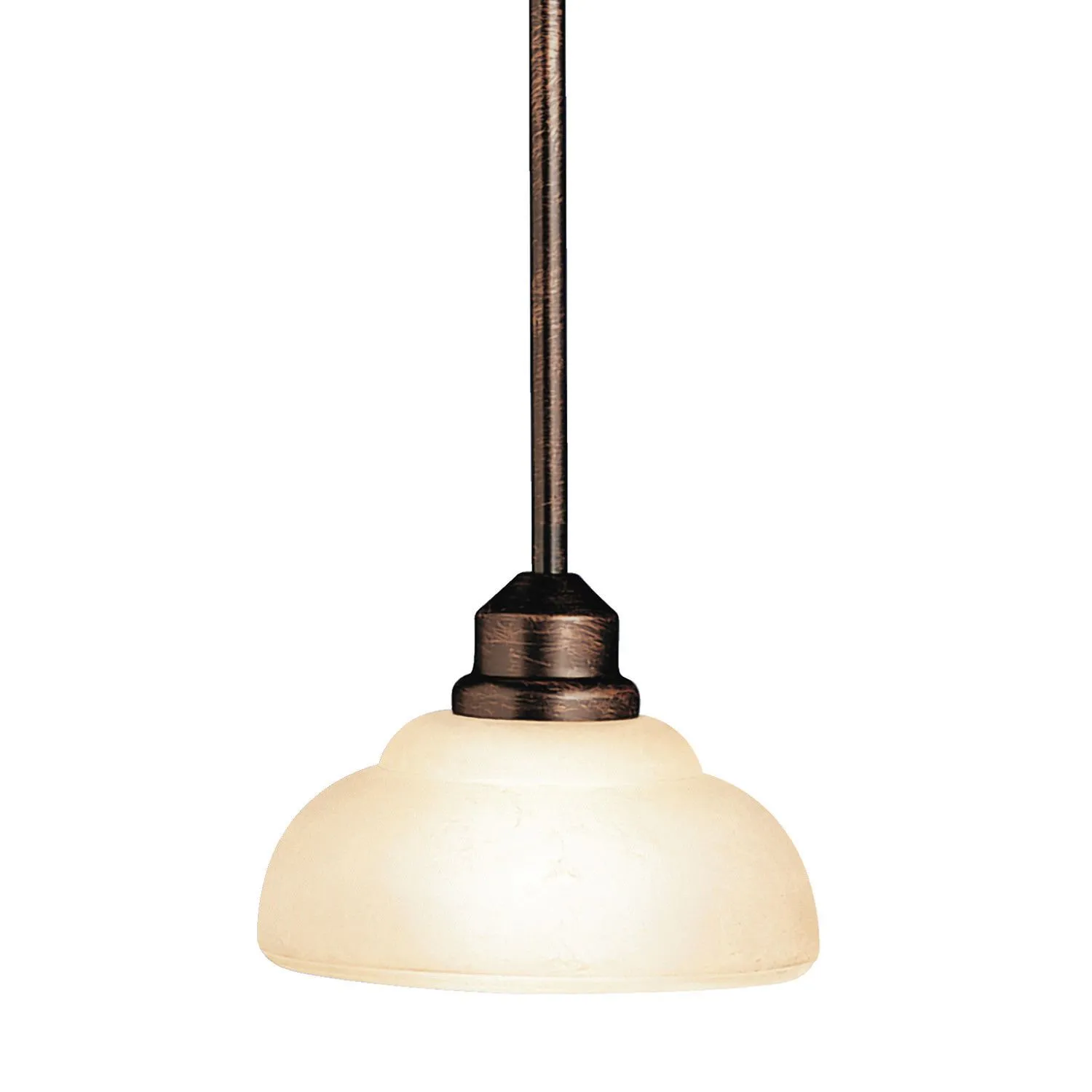 Aztec 34901 by Kichler Lighting Columbiana Collection One Light Hanging Mini Pendant in Olde Auburn Finish