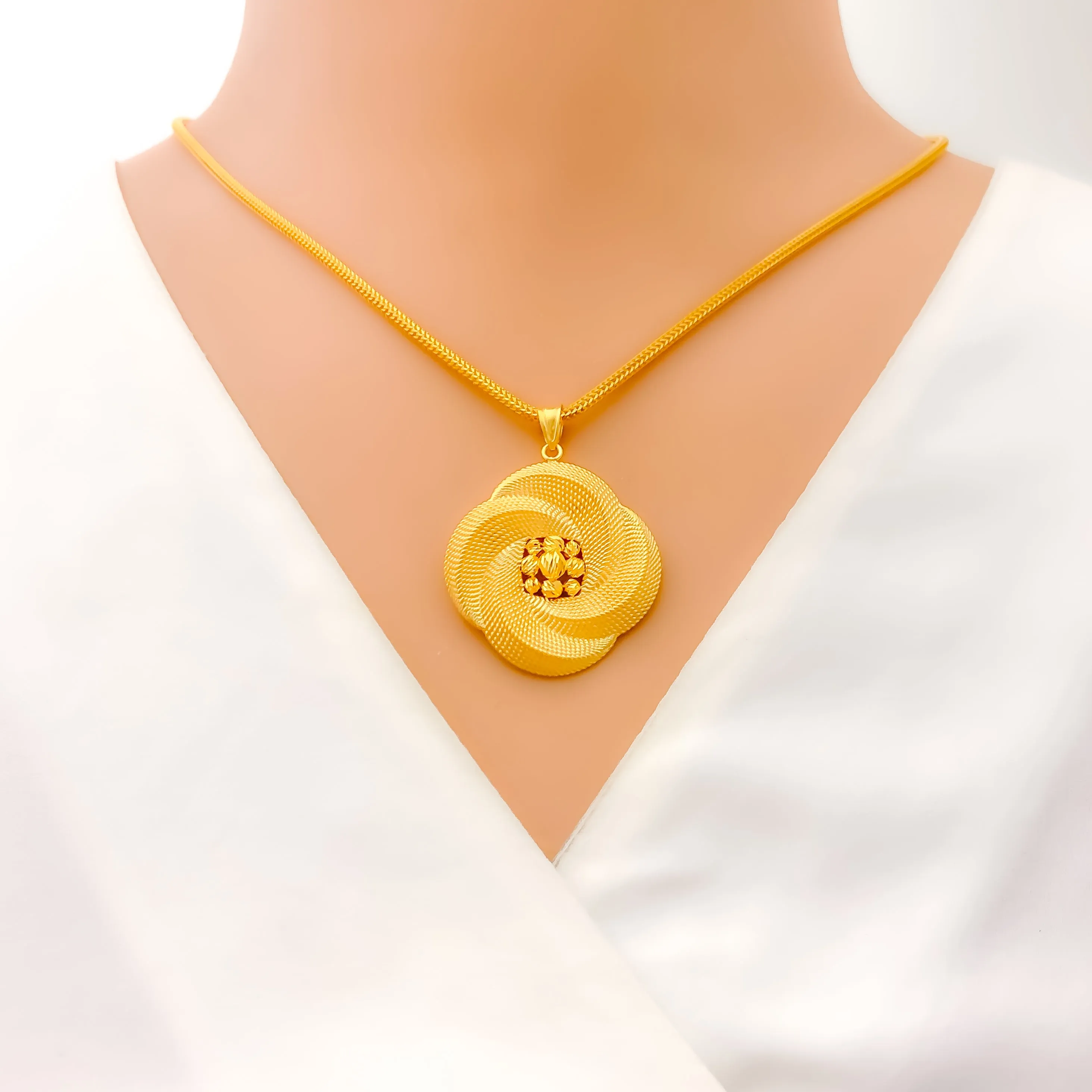 Beautiful Ethereal 22k Gold Pendant