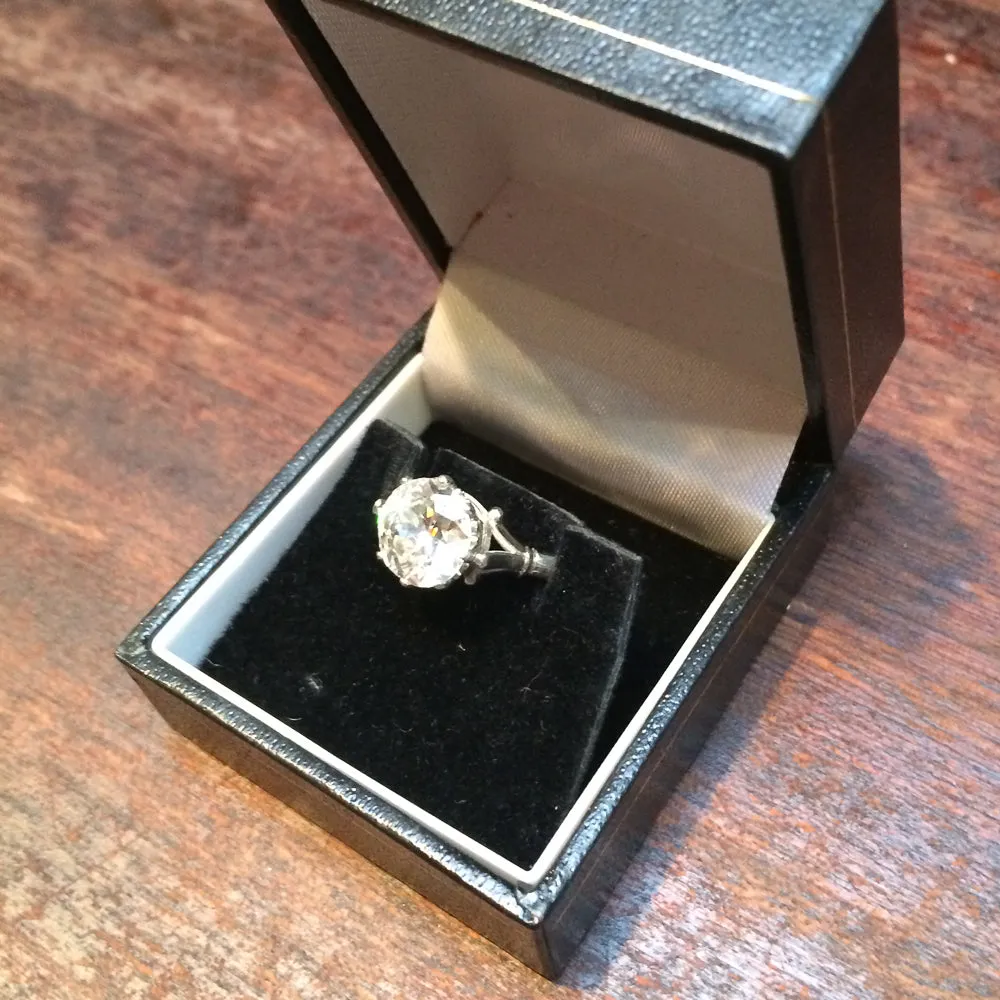 Bespoke Antique Diamond Engagement Ring