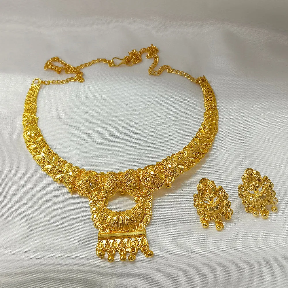 Bhavi Jewels Dye Gold Necklace Set