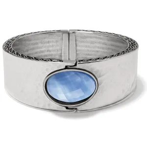 Blue Moon Hinged Bangle