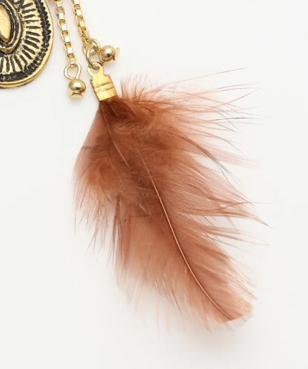 Bohemian Feather Earhook