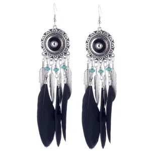 Bohemian Long Feather Earrings