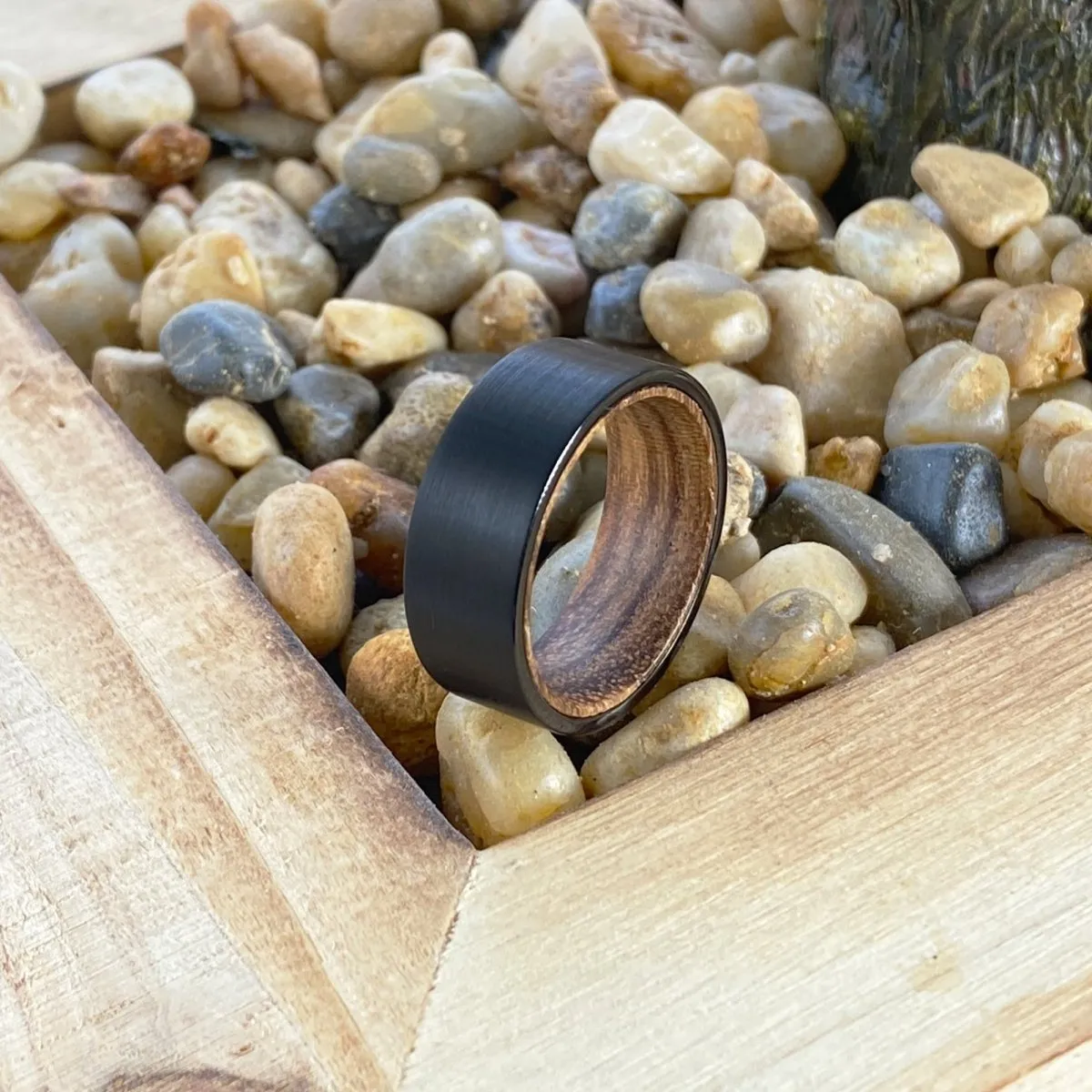 BROWNPORT | Tungsten Ring Zebra Wood