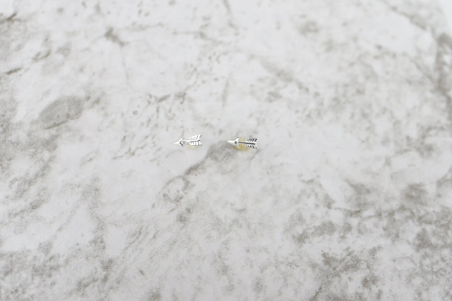 Bullseye // Arrow Stud Earring, Silver or Vermeil, Simple Everyday Earring // BH-E011