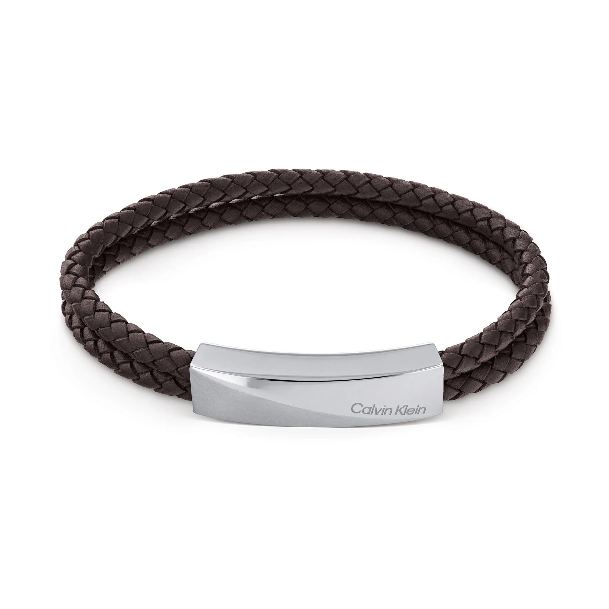 Calvin Klein Jewellery Brown Leather Men's Bracelet - 35000098