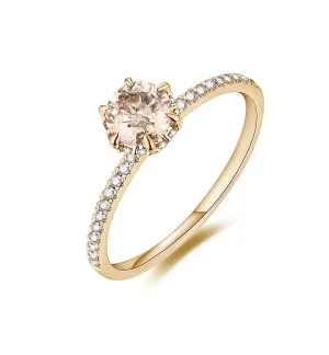 Champagne Classic Diamond Ring