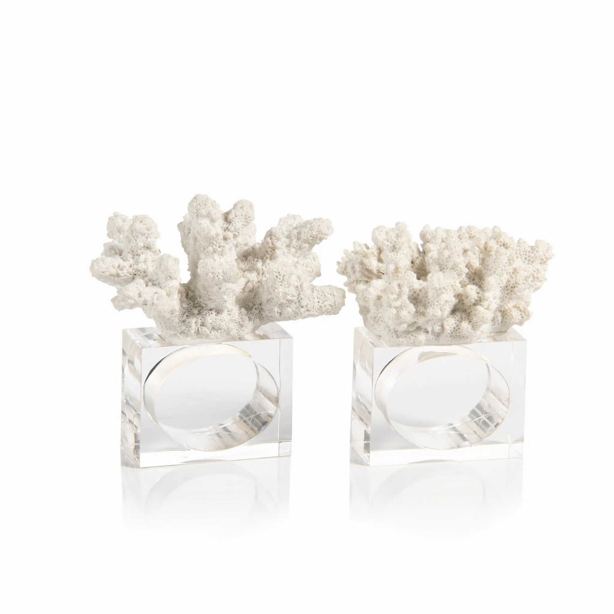 Coral Napkin Rings - Set of 6