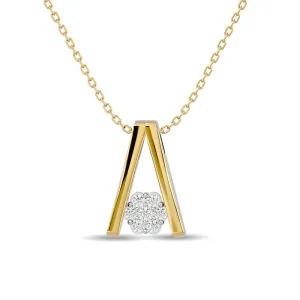 Diamond Fashion Pendant 1/10 ct tw in 10K Yellow Gold