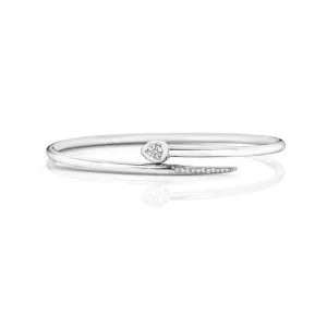 Diamond Jewellery 18ct White Gold Diamond Bangle BDQ109W