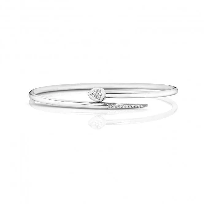 Diamond Jewellery 18ct White Gold Diamond Bangle BDQ109W