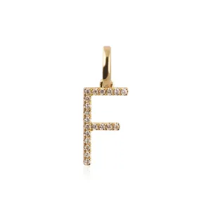 Diamond Letter Pendant 10