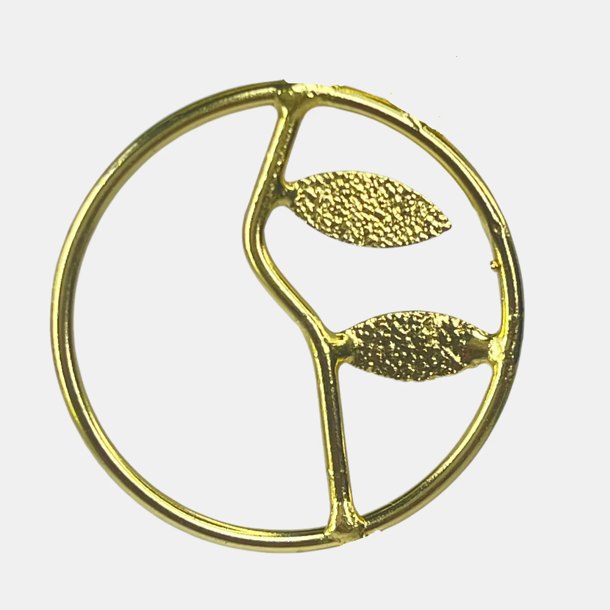 Elegant Gold Leaf Hoop Earrings - Nature-Inspired Jewelry