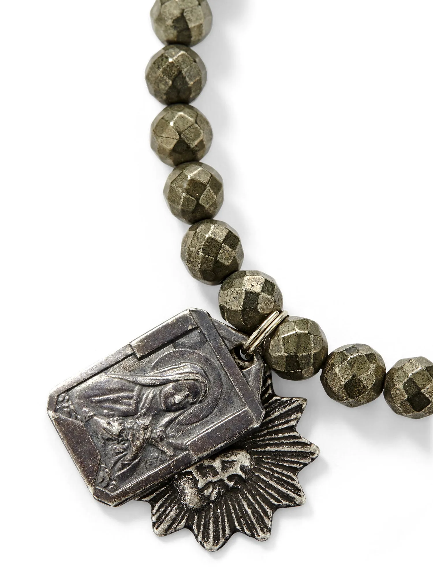 Faceted Pyrite Icon Bracelet