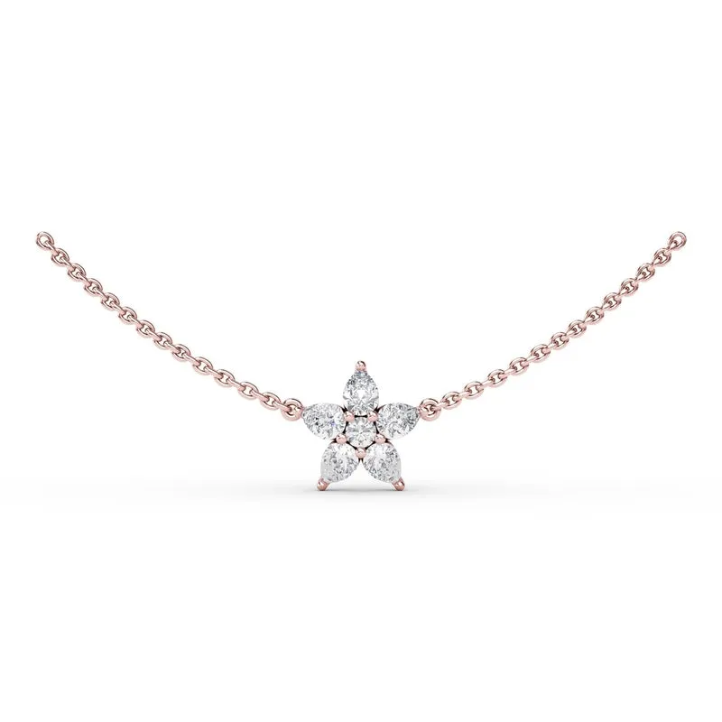 Fana Shine Bright Diamond Star Necklace