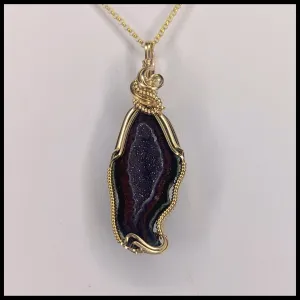 FAS301jd Tabasco Geode Pendant