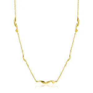 Gold Helix Necklace