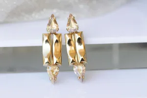 GOLD TEARDROP EARRINGS