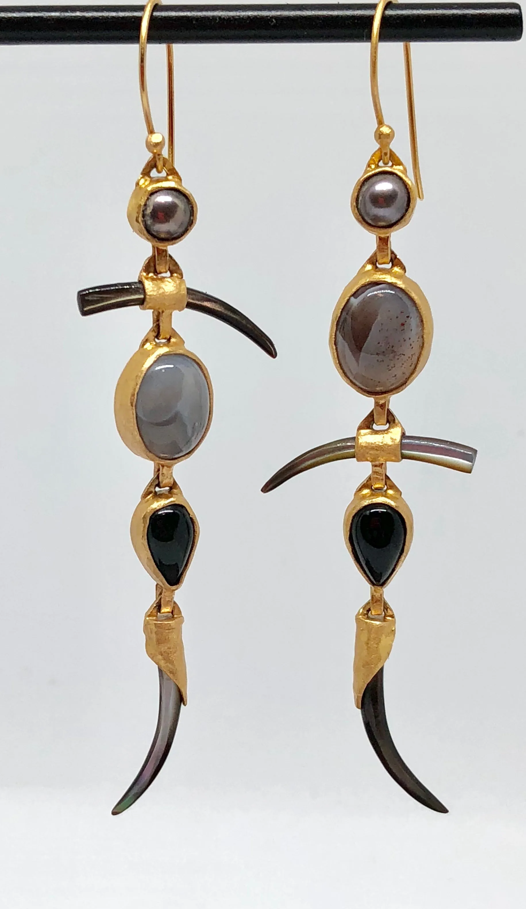 Heather Benjamin Botswana Agate Earrings