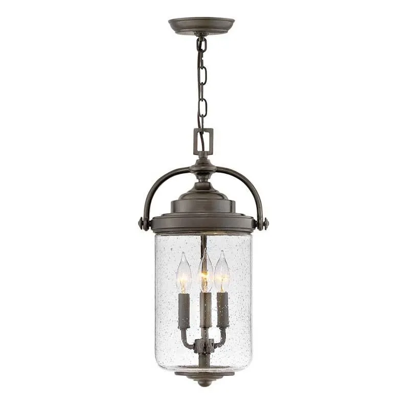 Hinkley 2752OZ Outdoor Willoughby Oil Rubbed Bronze Pendant Light