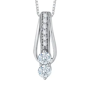 KATARINA Diamond Fashion Pendant Necklace (1/3 cttw GH, I2-I3)