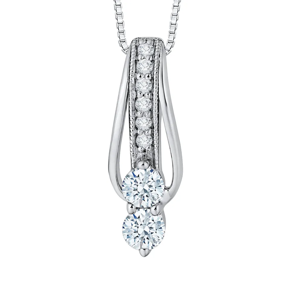 KATARINA Diamond Fashion Pendant Necklace (1/3 cttw GH, I2-I3)