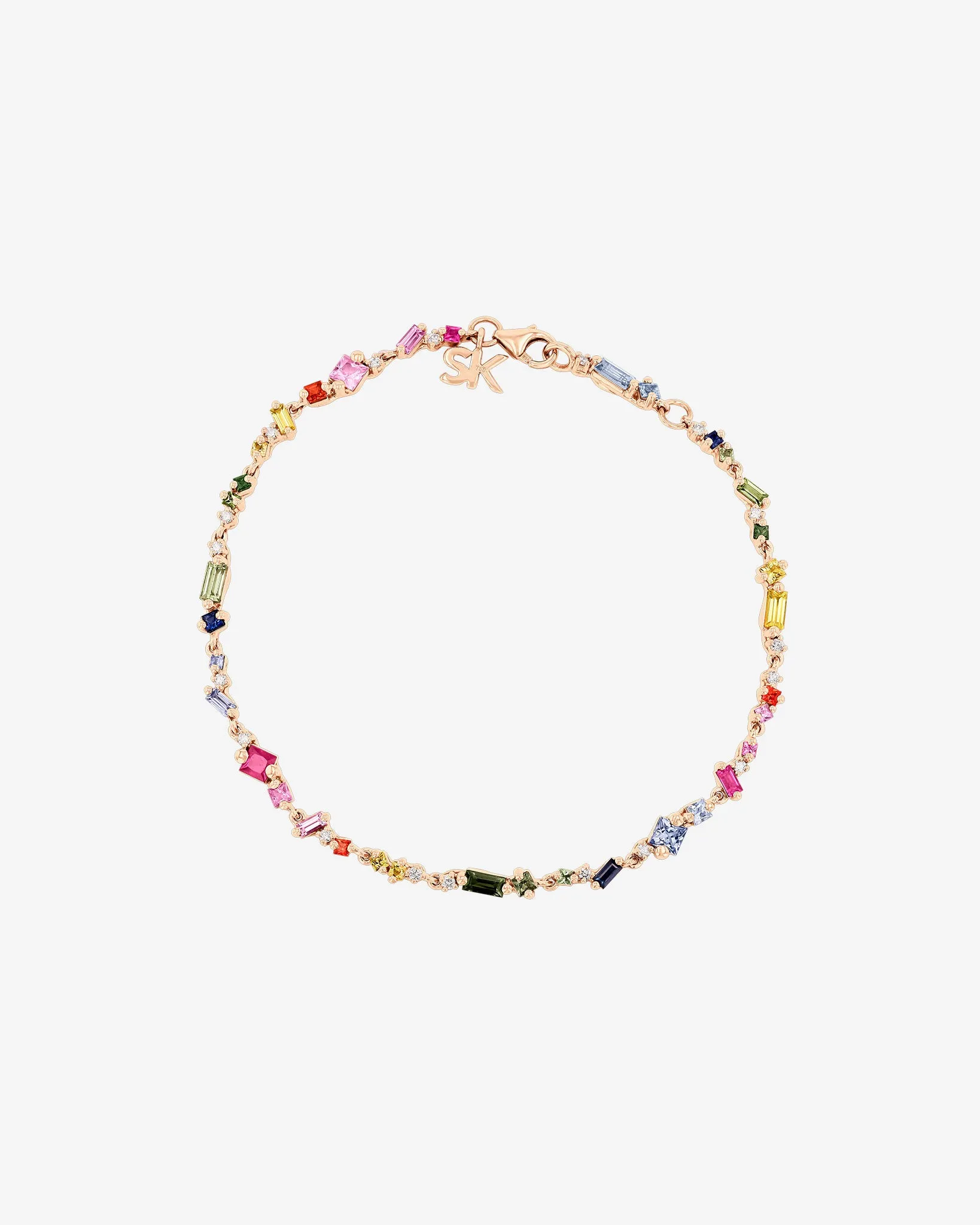 La Fantaisie Star Dust Rainbow Sapphire Bracelet