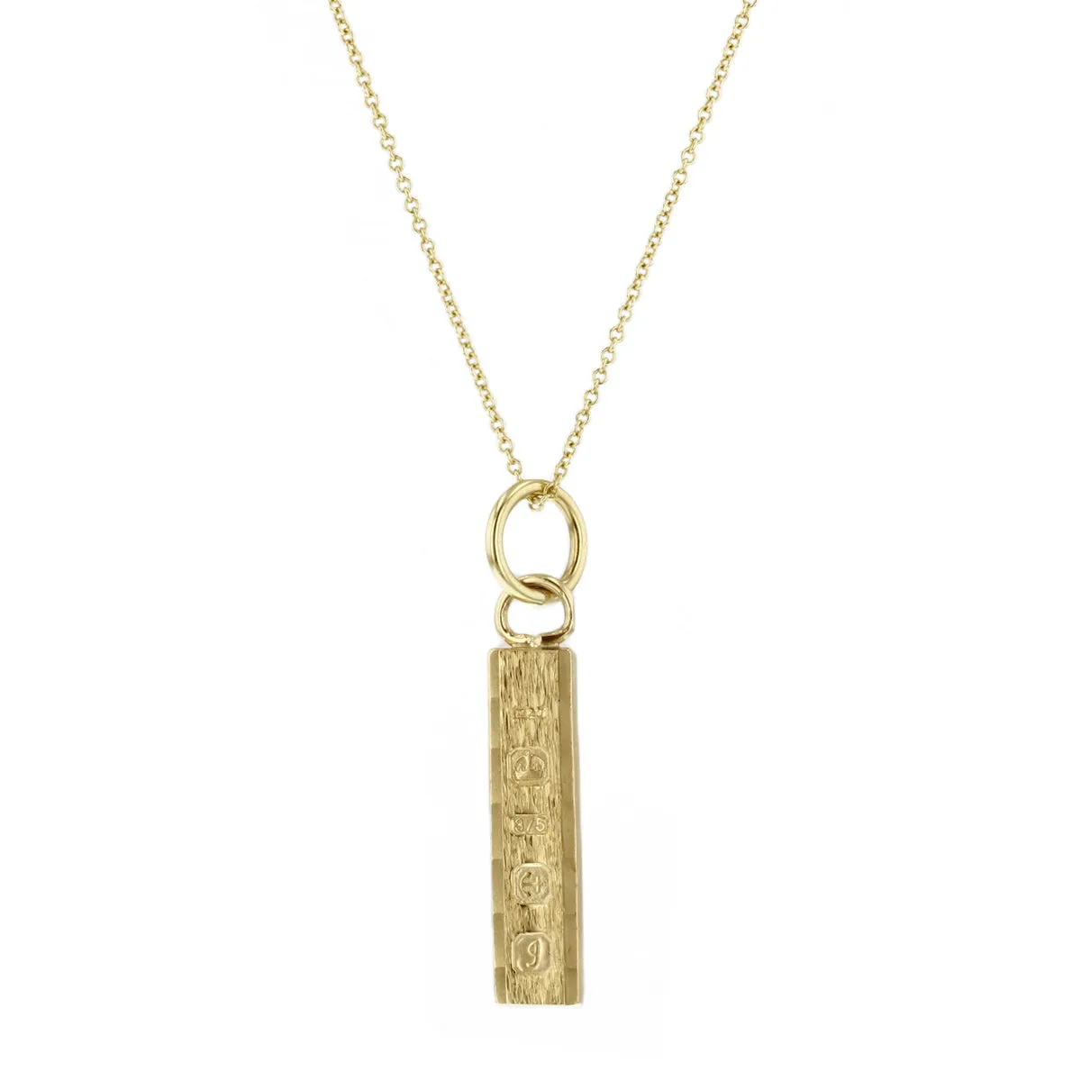 Linear Inglot Pendant (Chain Not Included) | Pre-Loved | 9K Yellow Gold