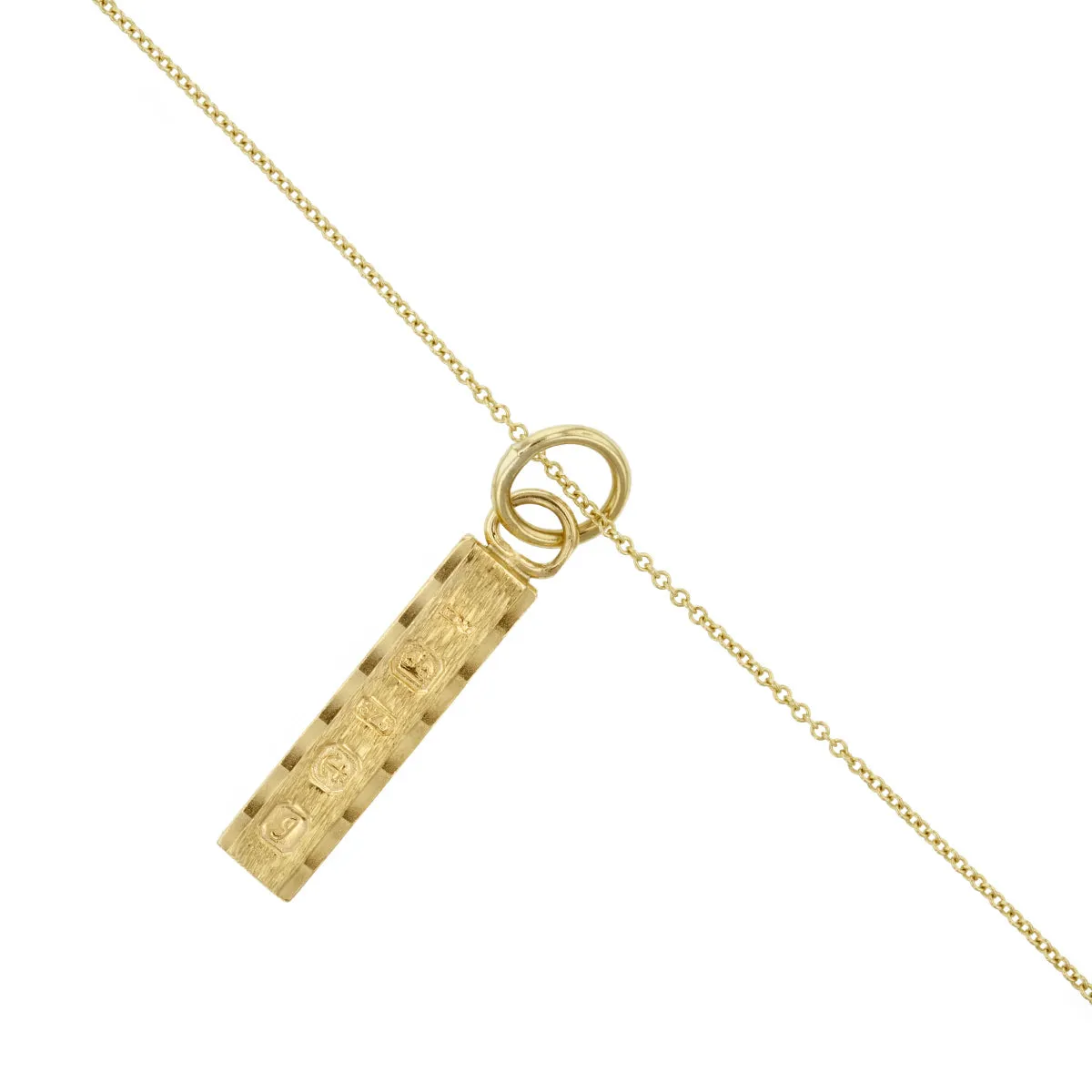 Linear Inglot Pendant (Chain Not Included) | Pre-Loved | 9K Yellow Gold