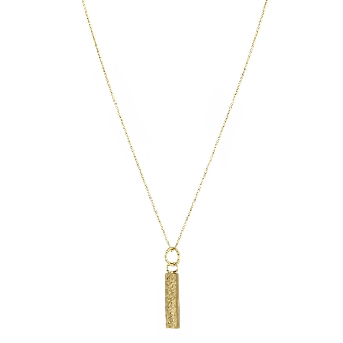 Linear Inglot Pendant (Chain Not Included) | Pre-Loved | 9K Yellow Gold