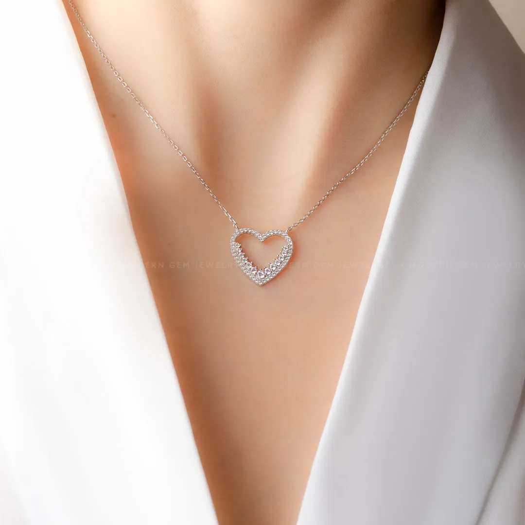 Love Necklace Diamond In 18K White Gold