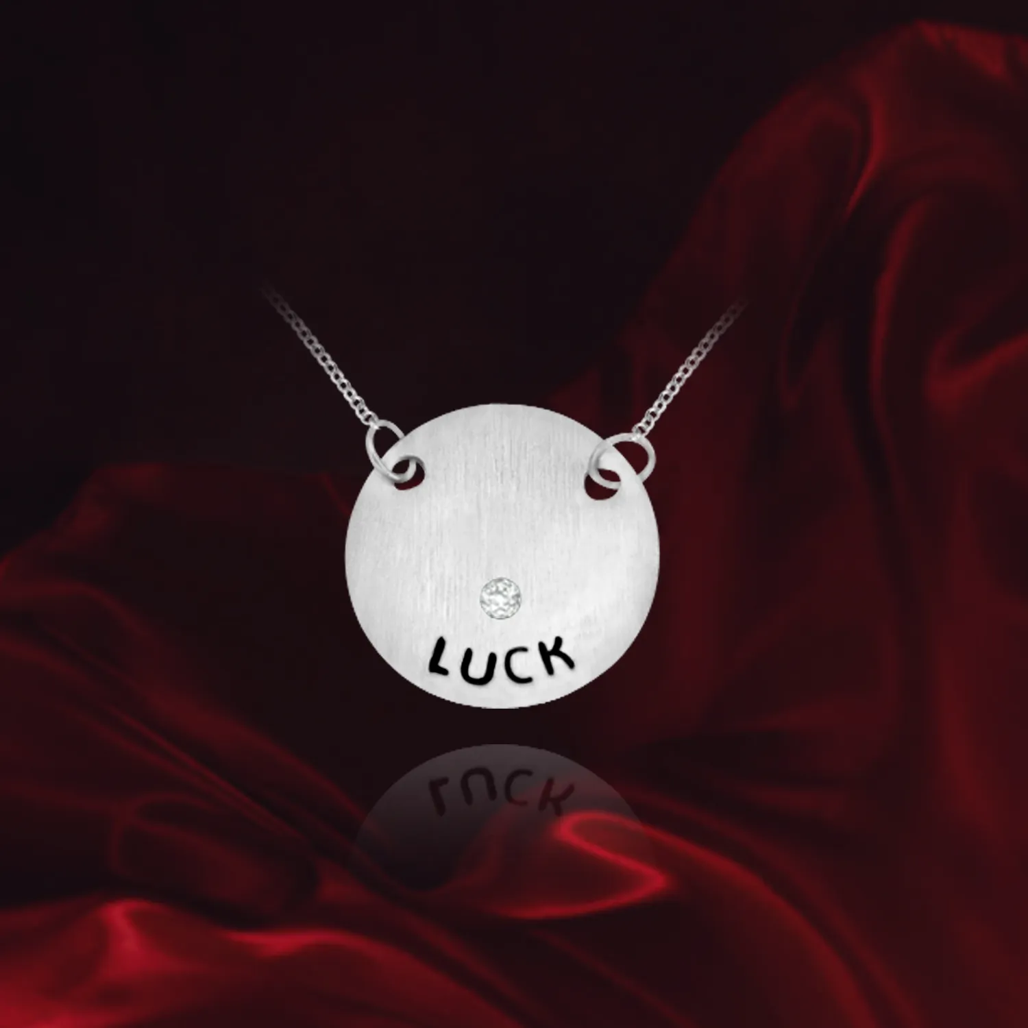 LUCK Circle Pendant