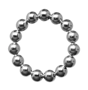 Master Series Stainless Steel Beaded Cockring 2in