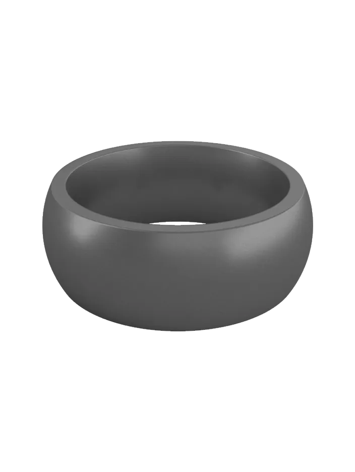 Men's Metallic Classic Silicone Ring