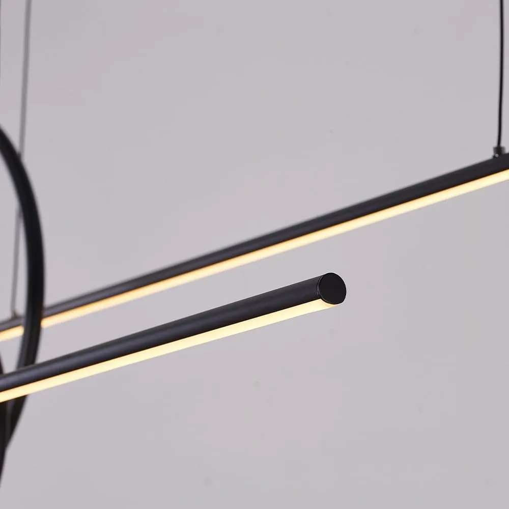 Modern Chandelier LED Light Linear Suspension