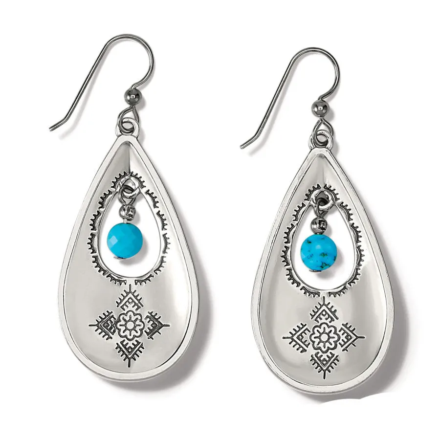 Mosaic Paseo Teardrop French Wire Earrings