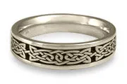 Narrow Galway Bay Wedding Ring in Palladium