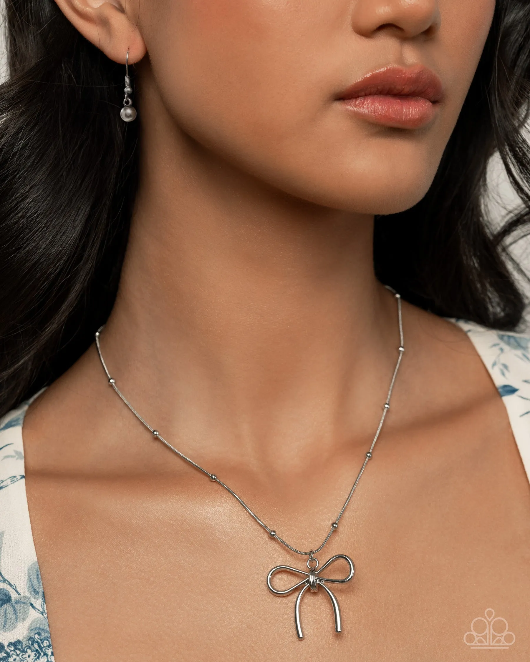 Necklaces Coquette Chic - Silver SET