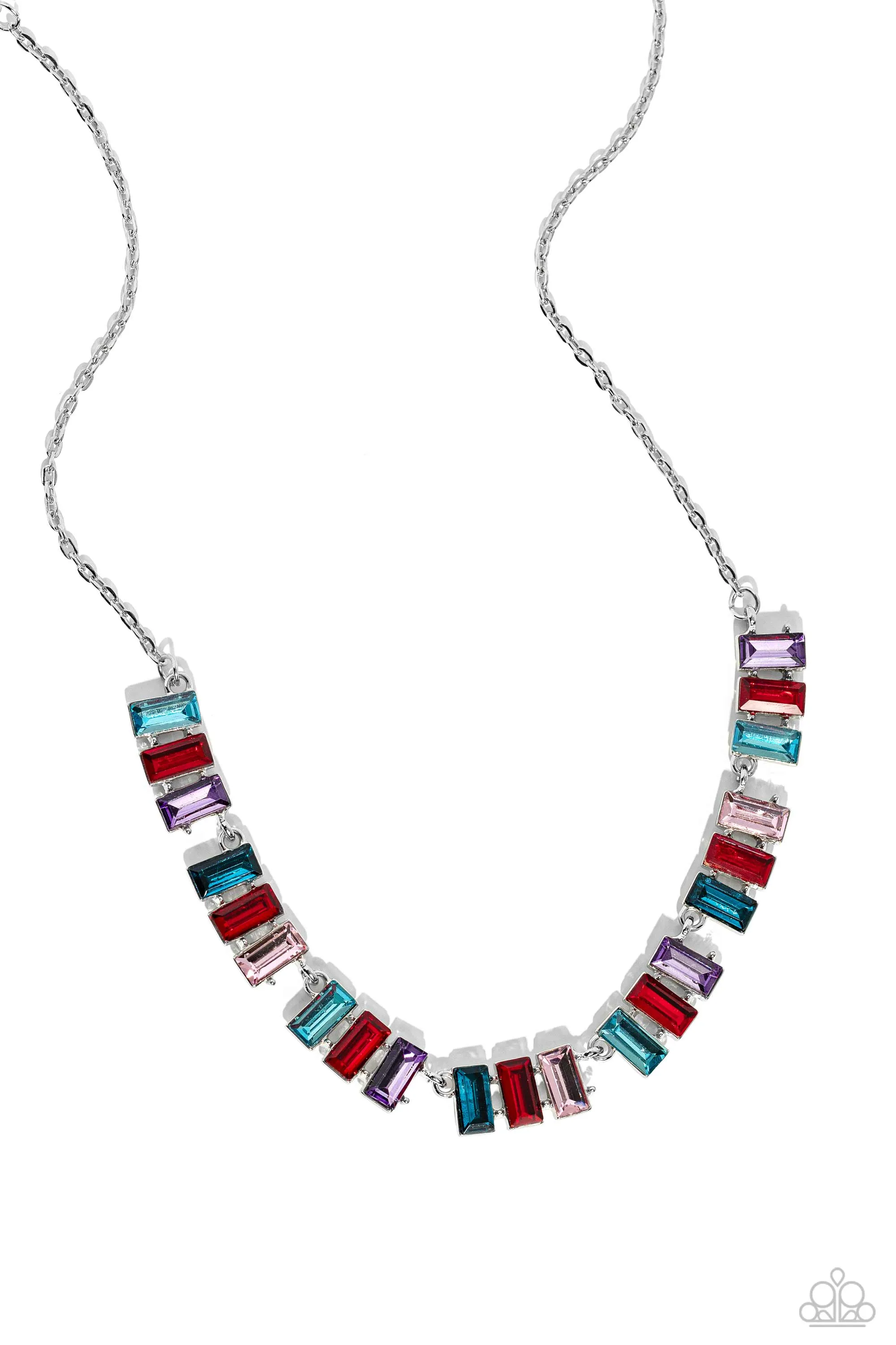 Necklaces Elite Emeralds - Red N2352