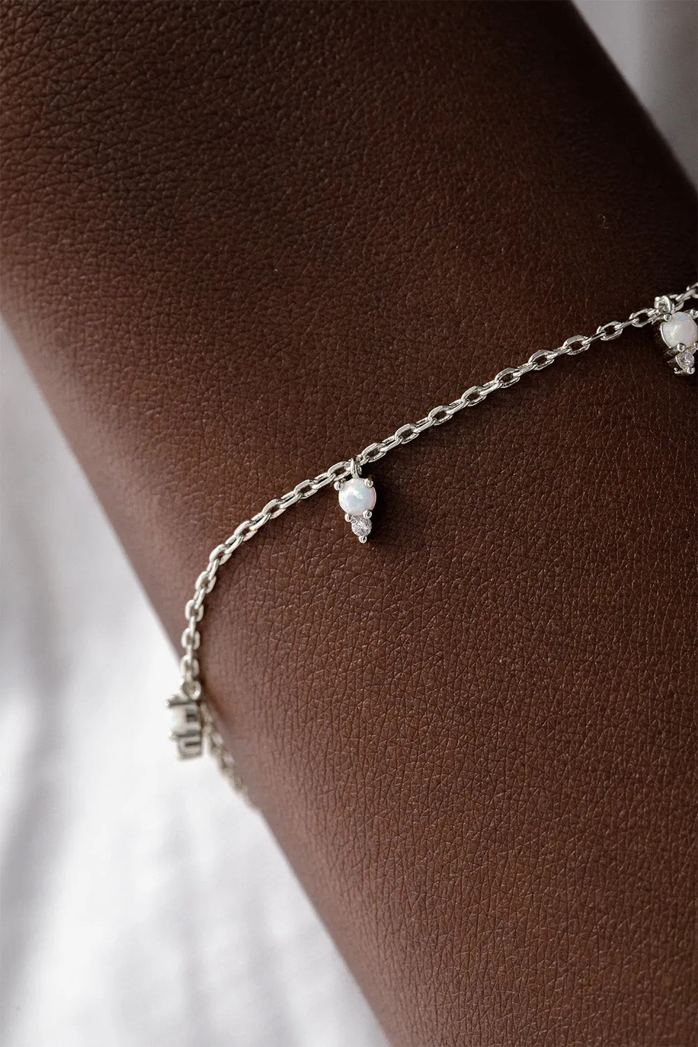 Opal Hope Bracelet Silver