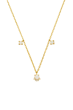 Opal Hope Necklace 14K Gold Plated